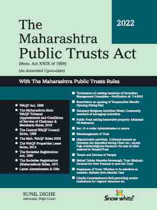 THE MAHARASHTRA PUBLIC TRUSTS ACT AND RULES